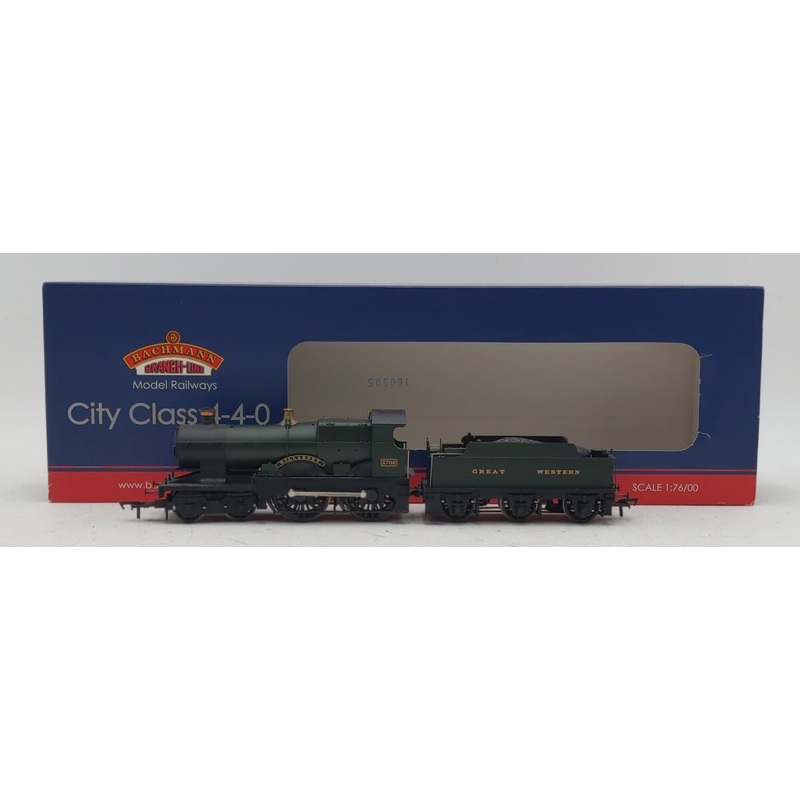 Bachmann 31-728 OO GWR Killarney 4-4-0 City Class Locomotive & Tender #3708 LN/Box