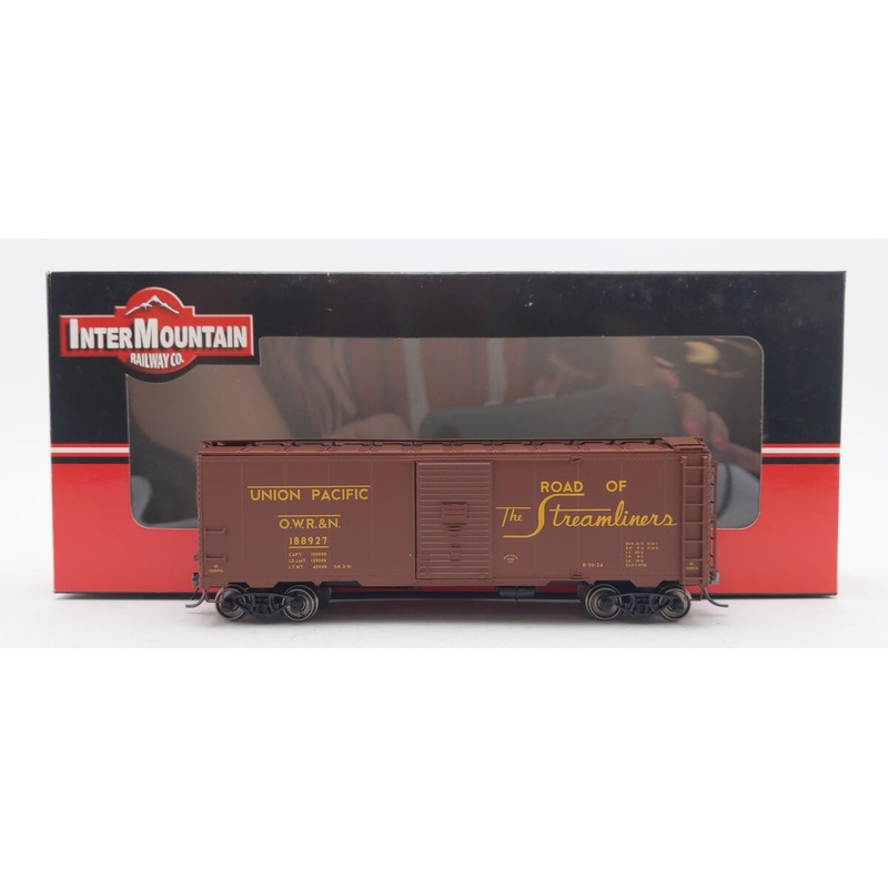 InterMountain 45760-06 HO Scale OWR&N Union Pacific 1937 AAR 40′ Boxcar #188927 EX/Box