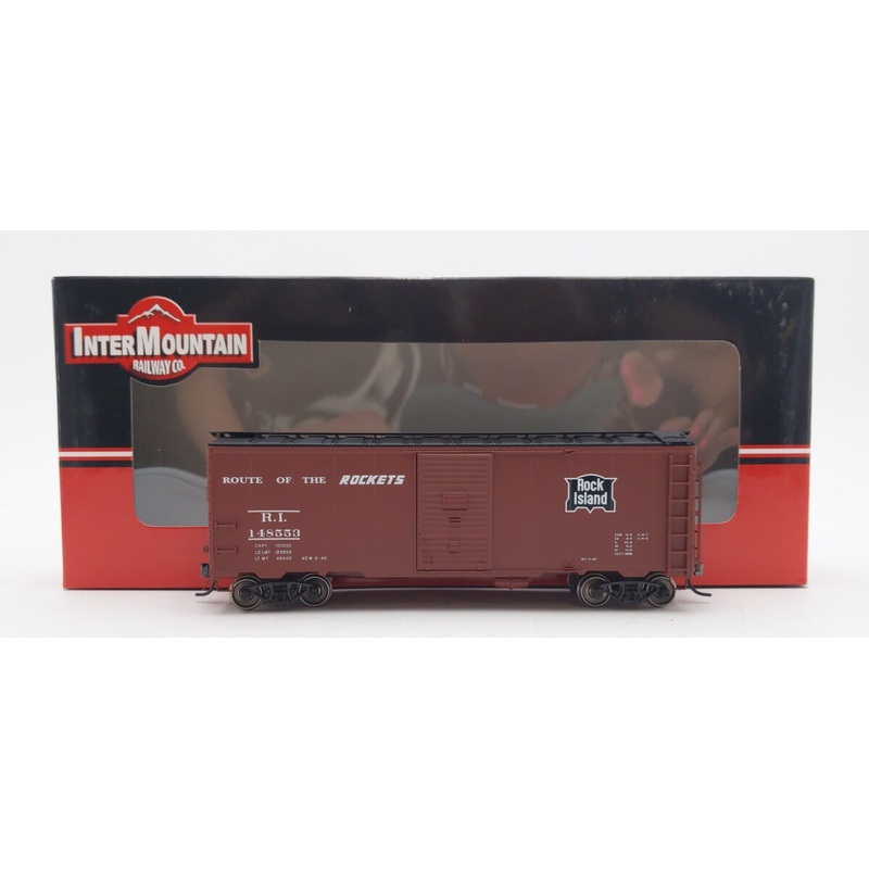InterMountain 45804-13 HO Scale Rock Island AAR 40′ Boxcar #148553 LN/Box