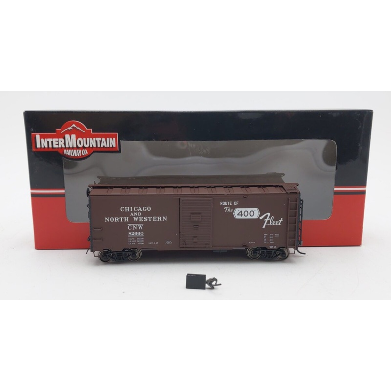 InterMountain 45808-19 HO Scale Chicago & Northwestern AAR 40′ Boxcar #82660 EX/Box