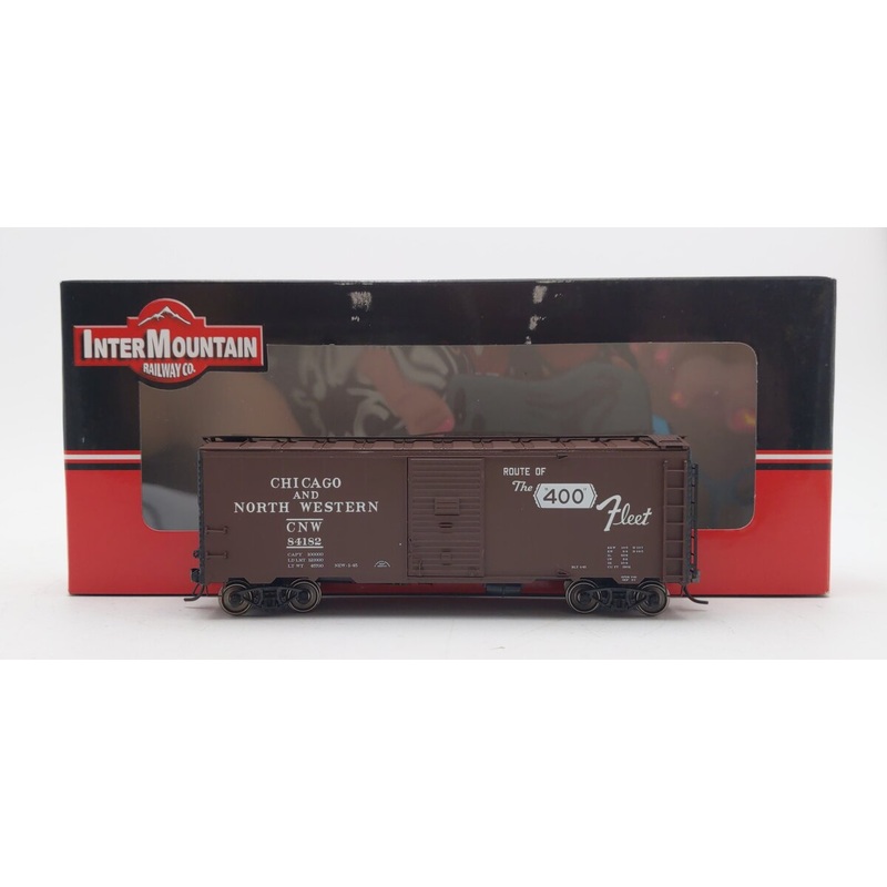 InterMountain 45808-23 HO Scale Chicago & Northwestern AAR 40′ Boxcar #84182 EX/Box