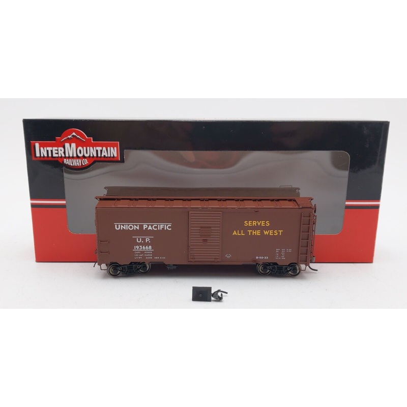 InterMountain 45815-21 HO Scale Union Pacific AAR 40′ Boxcar #193668 EX/Box