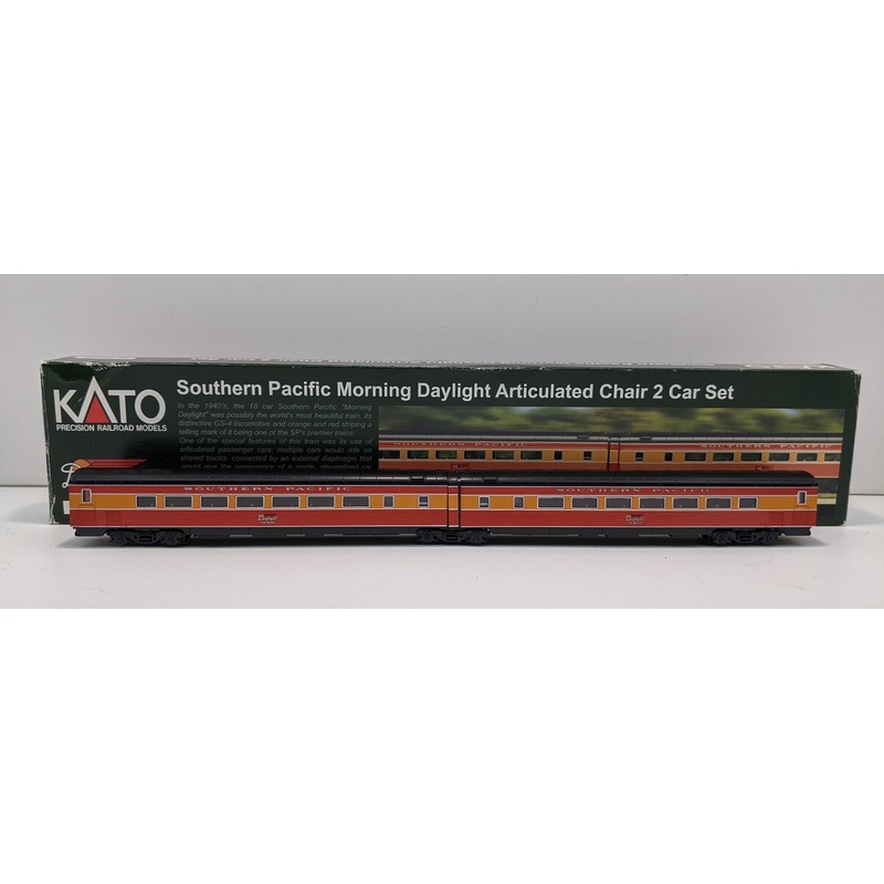 Kato 106-6305 N Southern Pacific ‘Morning Daylight’ Articulated Car Set #1 LN/Box