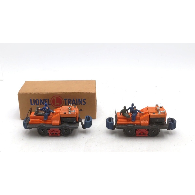 Lionel 50 Vintage O Gauge Postwar Motorized Gang Cars (2) EX