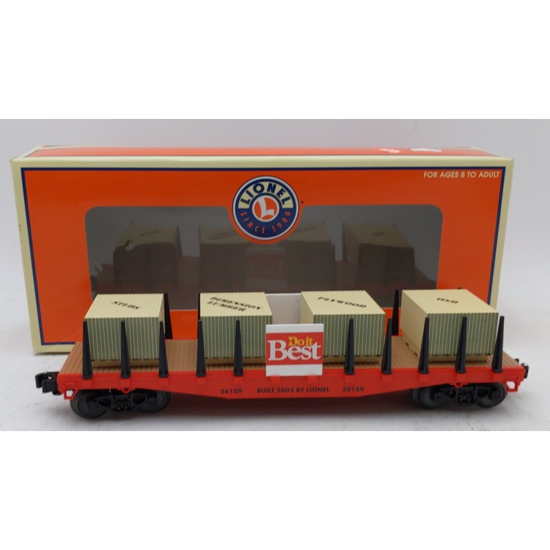Lionel 6-26159 Do it Best Flatcar w/Skids EX/Box