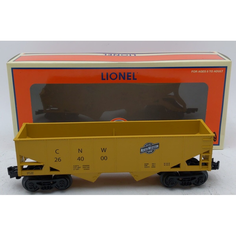 Lionel 6-26400 O Gauge Chicago and North Western 2-Bay Hopper EX/Box