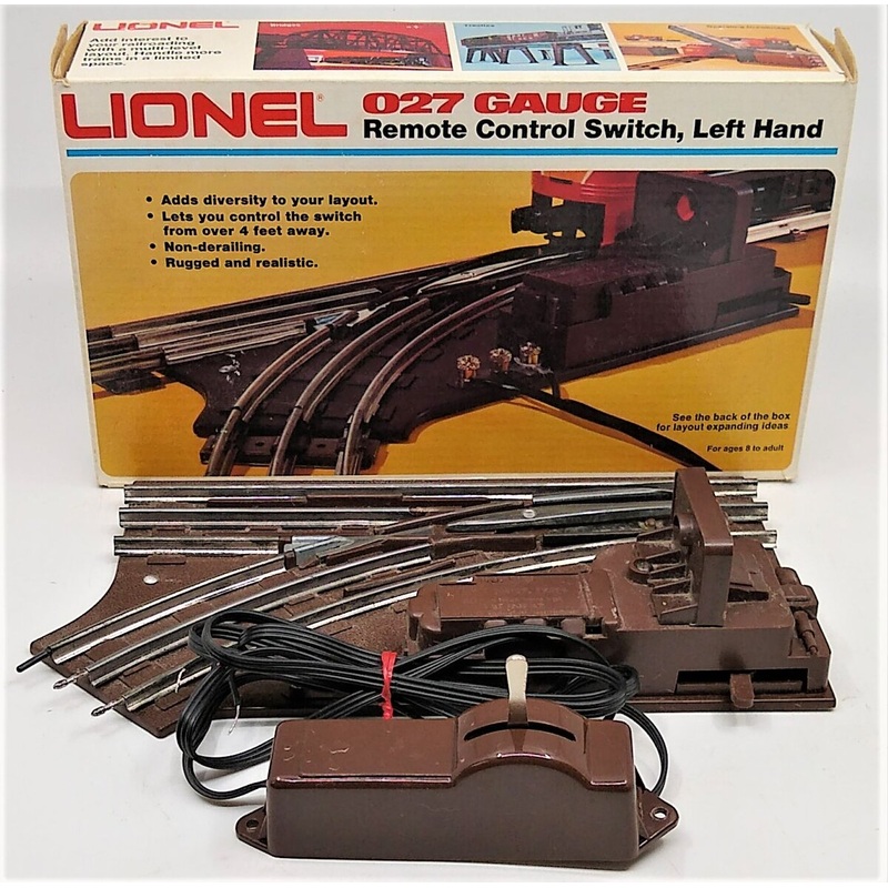 Lionel 6-5121 O O27 Left Hand Remote Control Switch Turnout LN/Box
