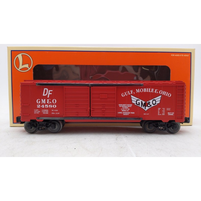 Lionel 6-52162 O Gauge LOTS 1999 Gulf, Mobile & Ohio Boxcar #24580 EX/Box