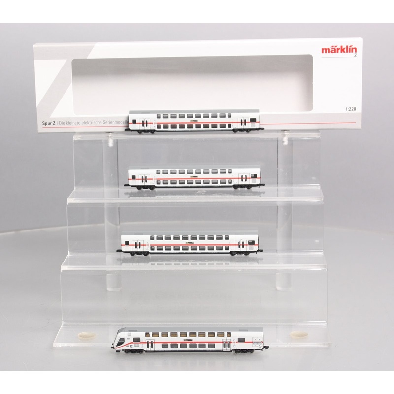 Marklin 87298 Z Scale German IC 2 Bi-Level Car Set (Set of 4) LN/Box