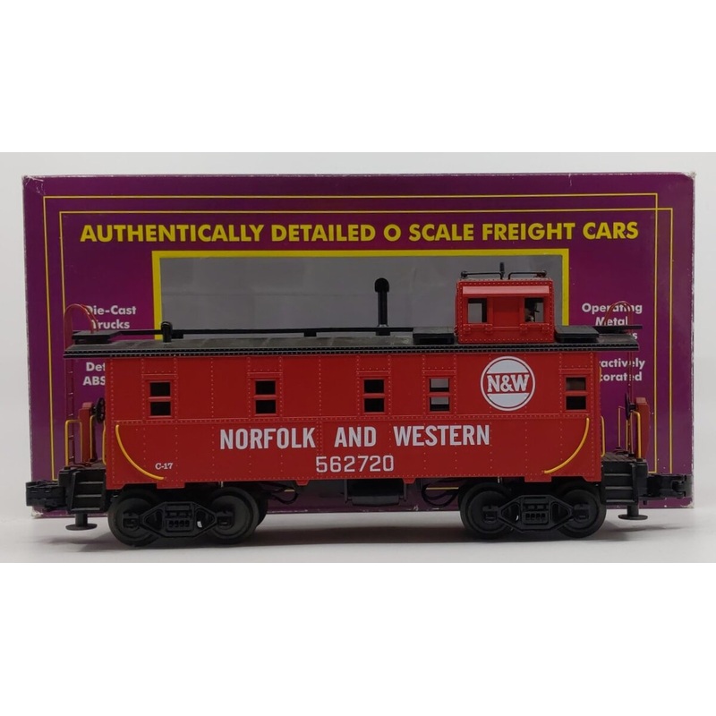 MTH 20-91027 O Gauge Norfolk & Western Steel Caboose #562720 EX/Box