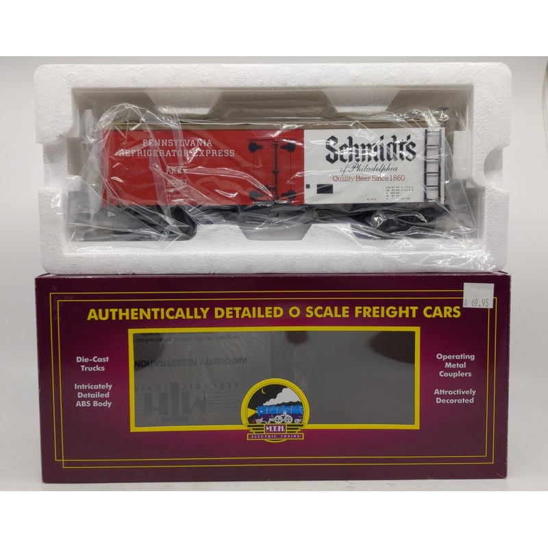 MTH 20-94487 O Schmidt’s Of Philadelphia Premier 36′ Woodside Reefer #20053 NIB