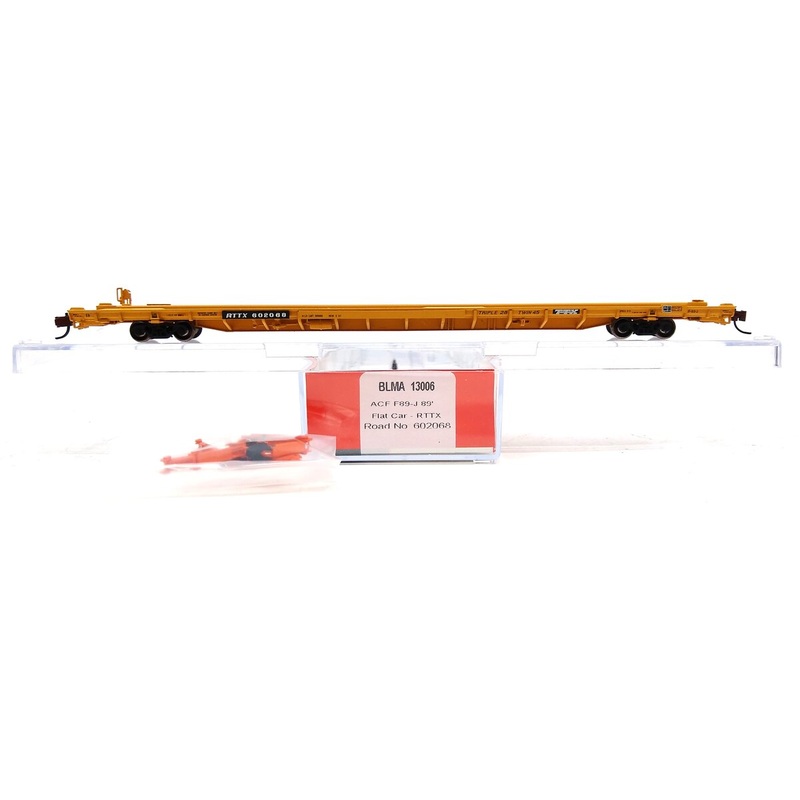 BLMA Models 13006 N Scale RTTX F89-J Die-Cast 89′ Flat Car #602068 NIB