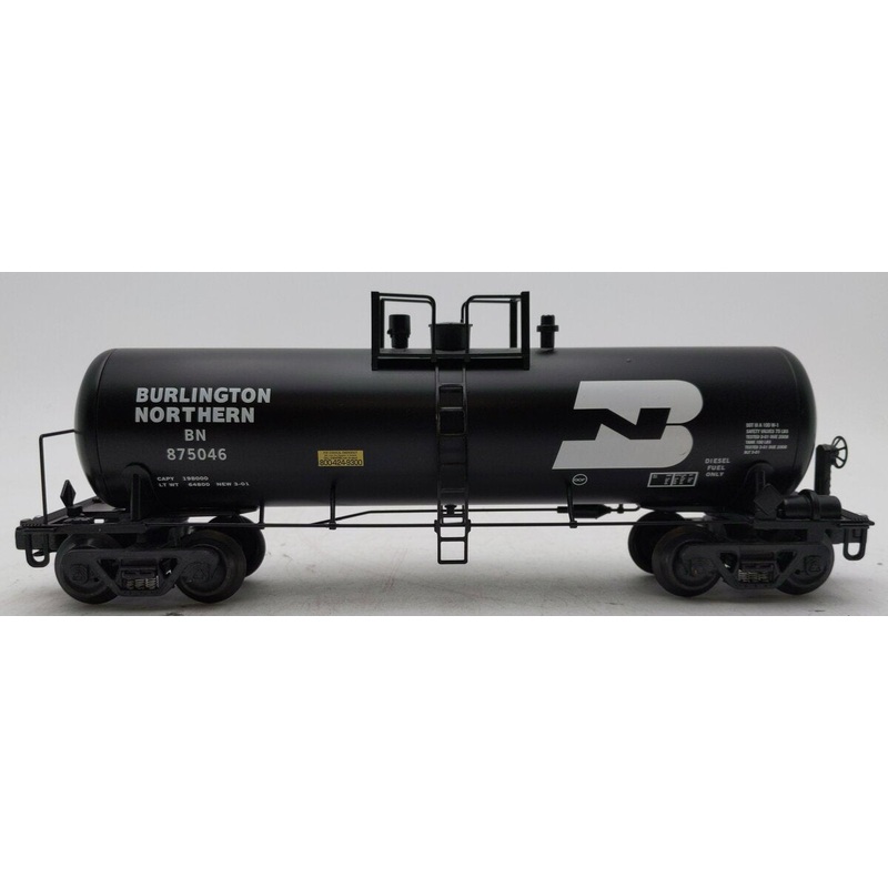 K-Line 875046 Burlington Northern Die-Cast Single Dome Tank Car EX
