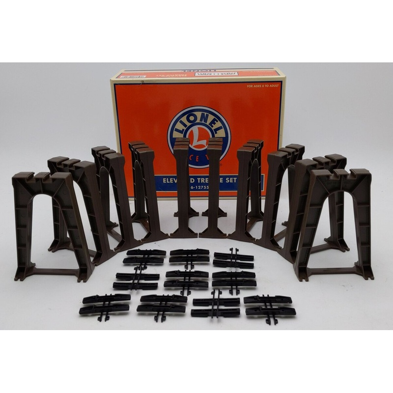 Lionel 6-12755 O Gauge Elevated Trestle Set (Set of 10) EX/Box