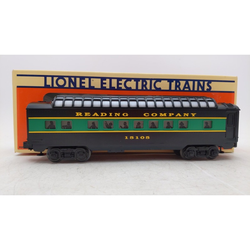 Lionel 6-15105 O Gauge Reading Full Vista Dome Passenger Car EX/Box