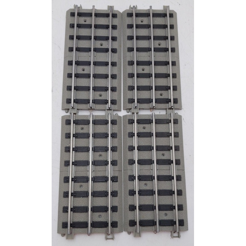 MTH 10-99002 STD Tinplate 7 Straight Track with Roadbed [4] EX