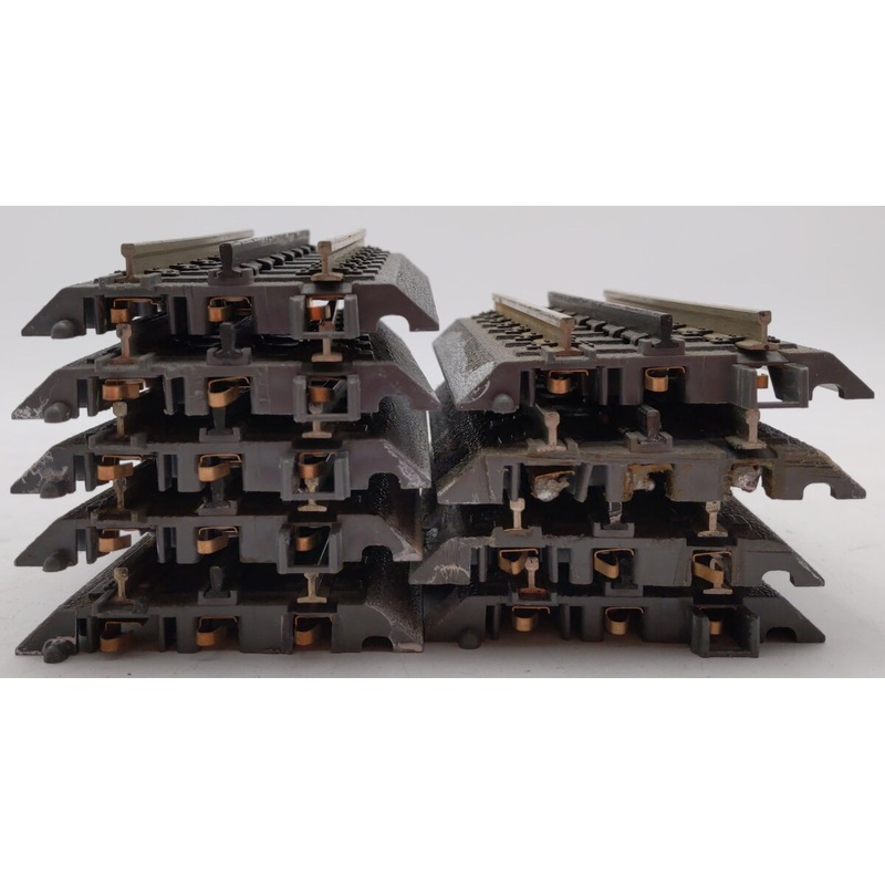 MTH 40-1012 RealTrax 5.5 Inch 1/2 Straight Track (Solid Rails) [9] VG