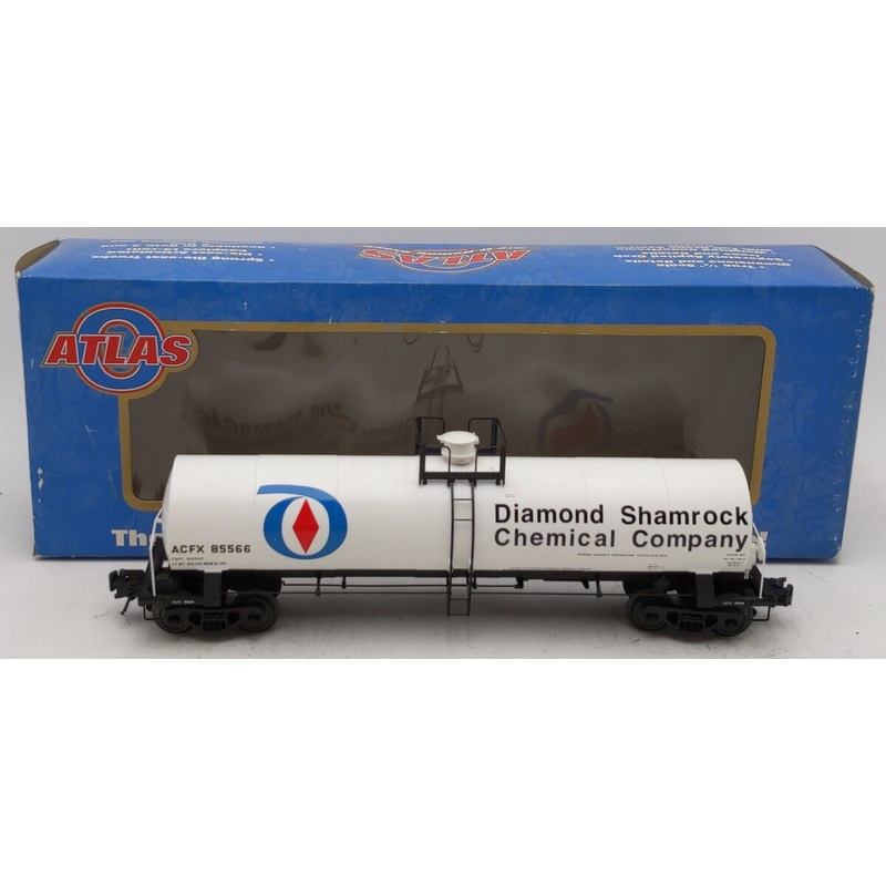 Atlas 8253-4 O Scale ACFX Diamond Shamrock Chemical Company Tank Car #85566 EX/Box