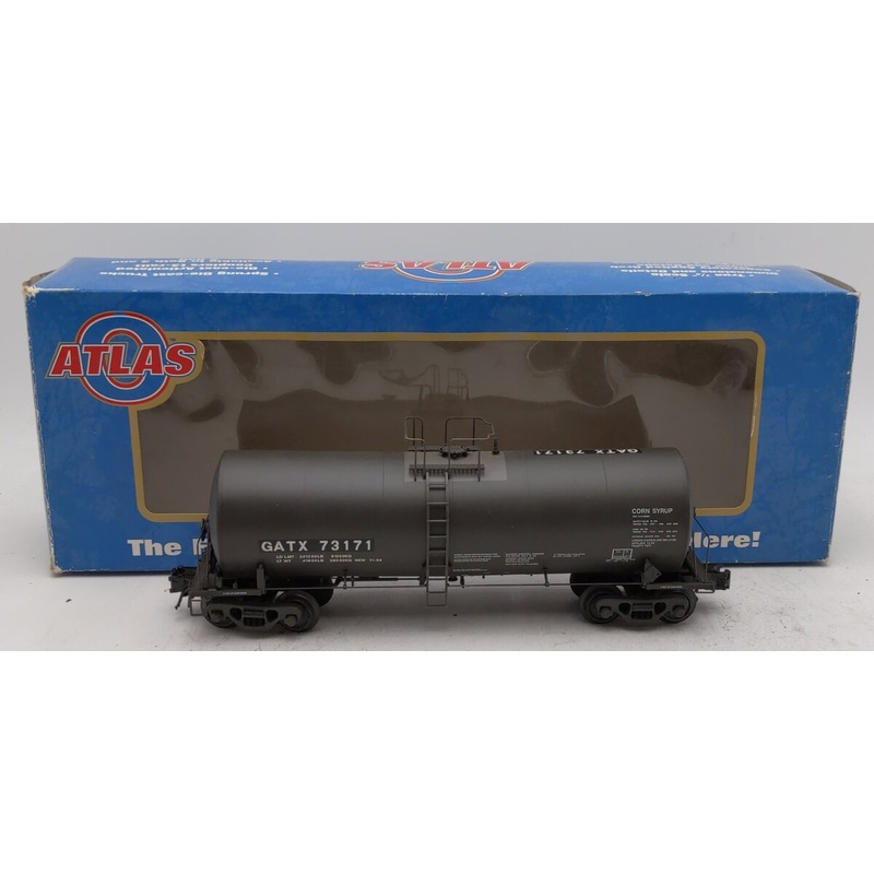 Atlas 8278-4 O Scale GATX 17,600 Gallon Corn Syrup Tank Car #73171 (3 Rail) EX/Box