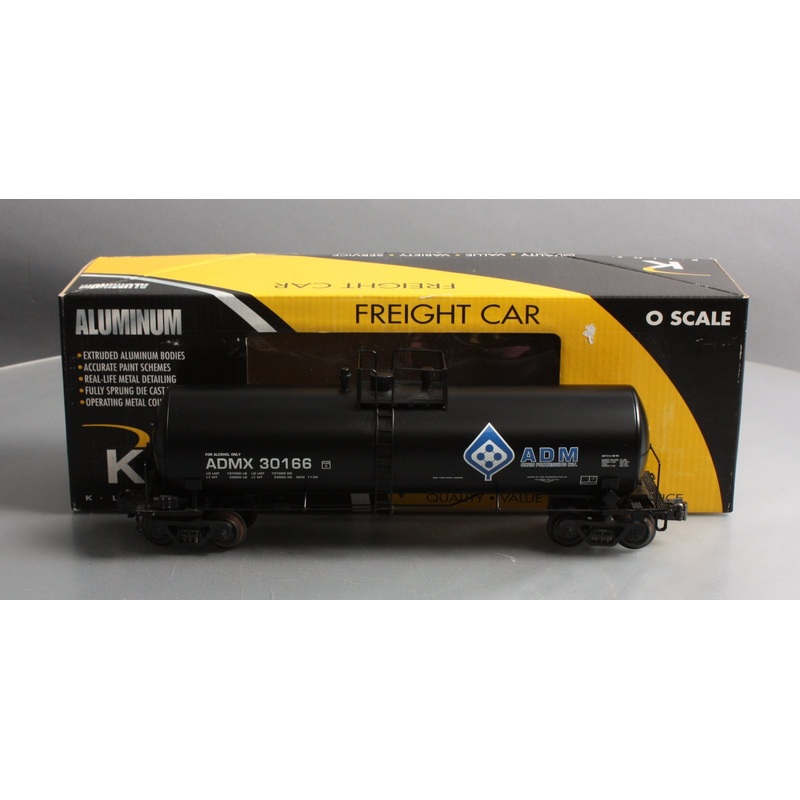 K-Line K6333-8015 O Gauge ADM Extruded Aluminum Tank Car #30166 EX/Box