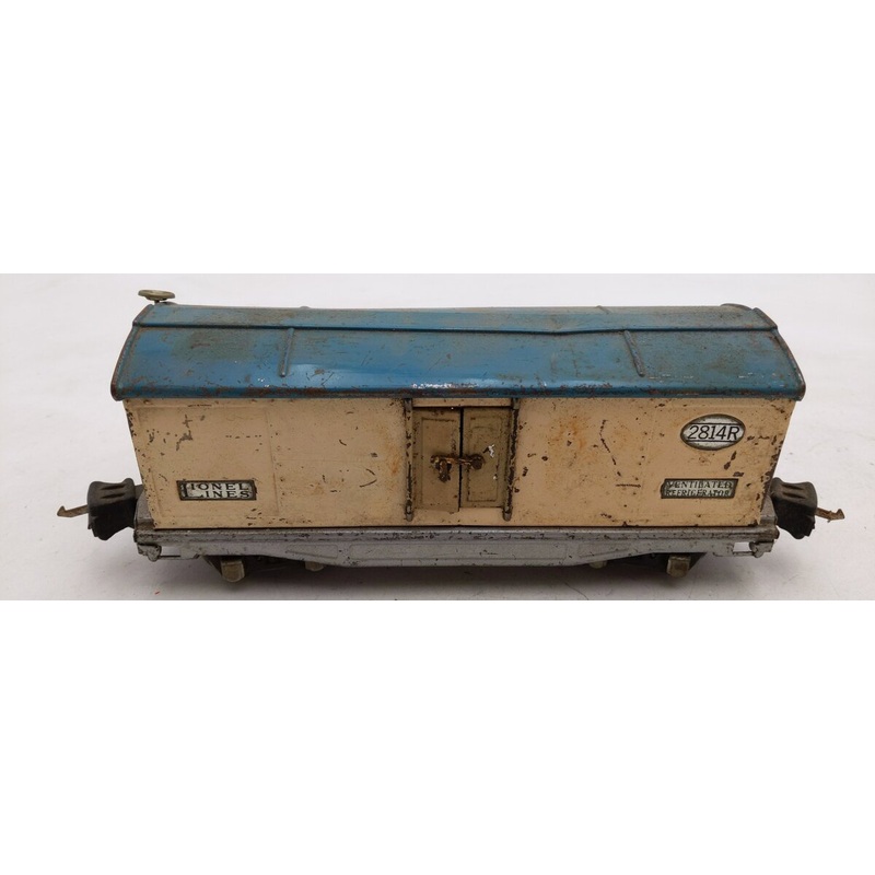 Lionel 2814R VIntage O Prewar Tinplate Refrigerator Car