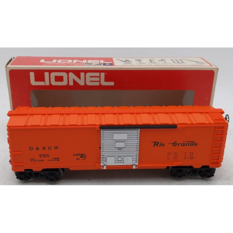 Lionel 6-9705 O Gauge Denver & Rio Grande Western Box Car EX/Box