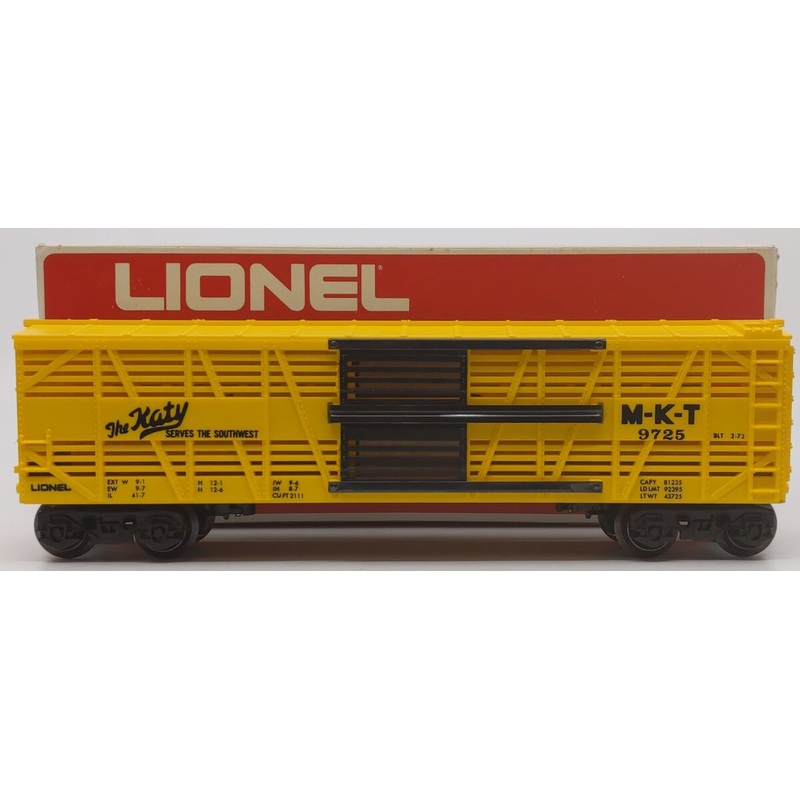 Lionel 6-9725 O Gauge MKT Bi-Level Stock Car EX/Box
