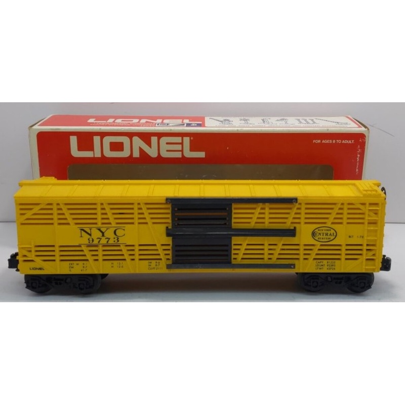 Lionel 6-9773 O Gauge New York Central Cattle Car EX/Box