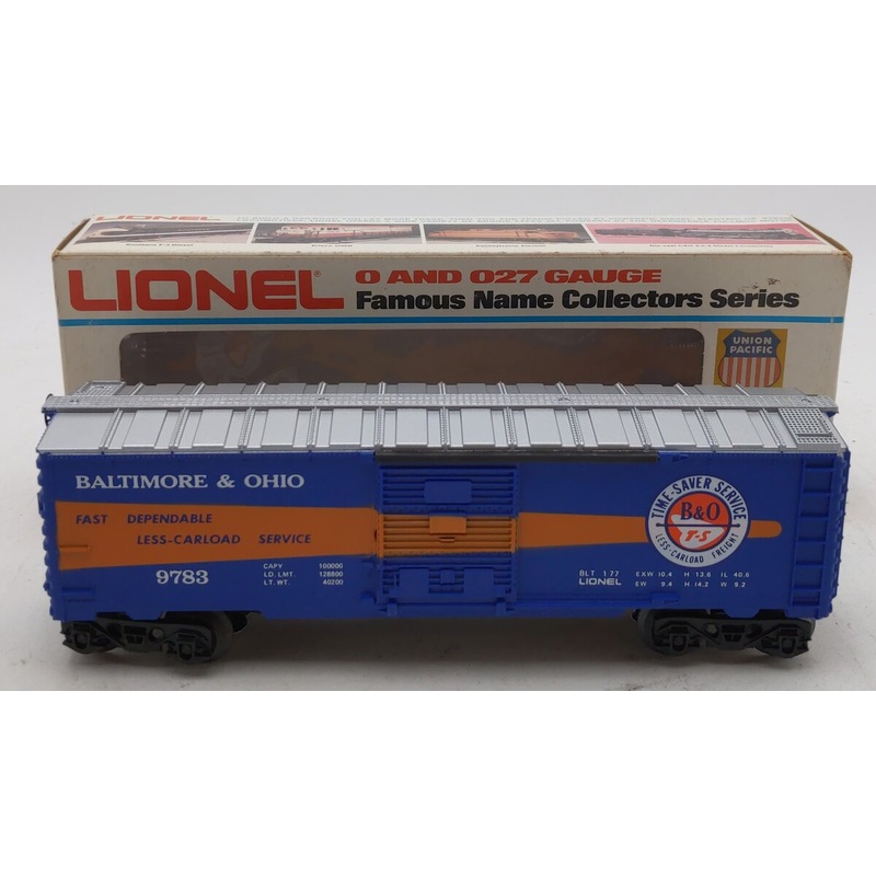 Lionel 6-9783 O Gauge Baltimore and Ohio Time Saver Boxcar EX/Box