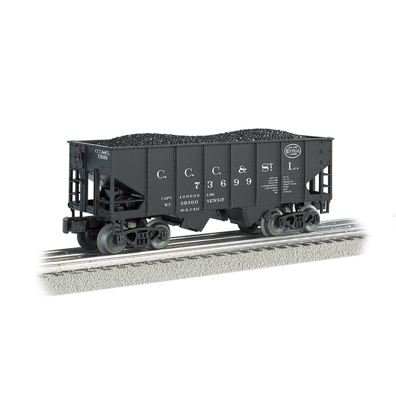 Williams 48205 O New York Central 55-Ton 2-Bay Hopper Big Four w/Coal Load MT/Box