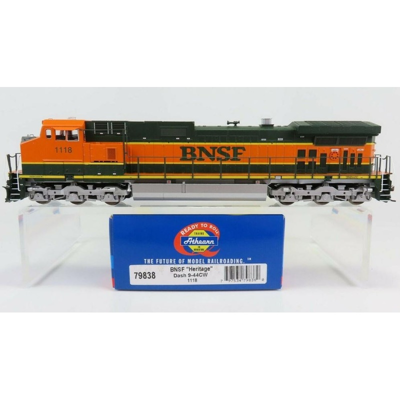 Athearn 79838 HO BNSF Heritage Dash 9-44CW Diesel Locomotive #1118 MT/Box