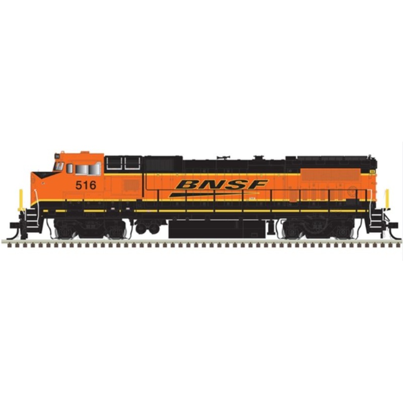 Atlas 7387 HO Scale BNSF Dash 8-40BW Locomotive #516 MT/Box