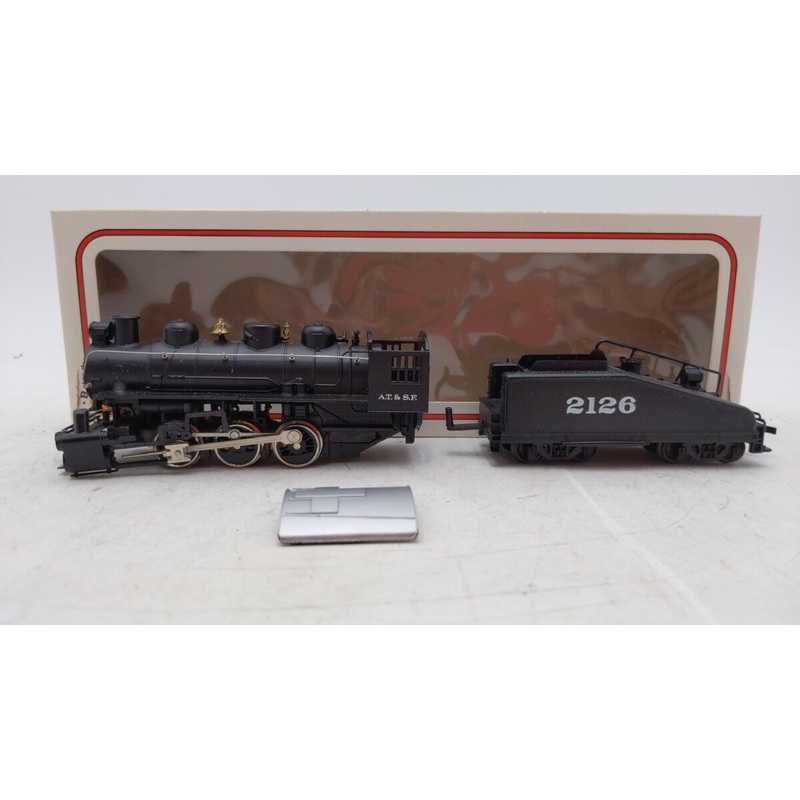 Bachmann HO AT&SF Fe 0-6-0 Steam Locomotive w/ Tender #2126 VG/Box
