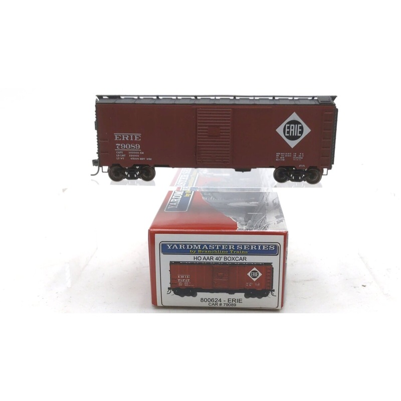 Branchline Trains 800624 HO Scale Erie AAR 40′ Box Car #79089 Assembled EX/Box