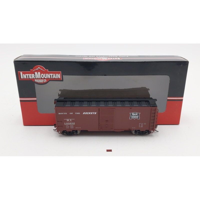 InterMountain 45804-16 HO Scale Rock Island AAR 40′ Boxcar #148682 EX/Box