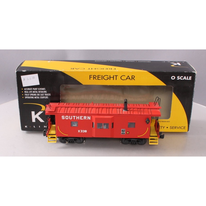 K-Line K612-2012 O Gauge Southern Bay Window Caboose #X338 EX/Box