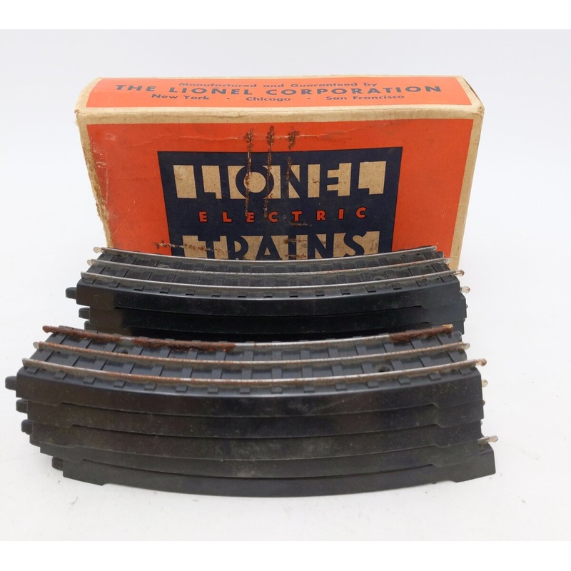Lionel 0051 Vintage OO Gauge Curved Track Sections – 3 Rail (Box of 10)/Box