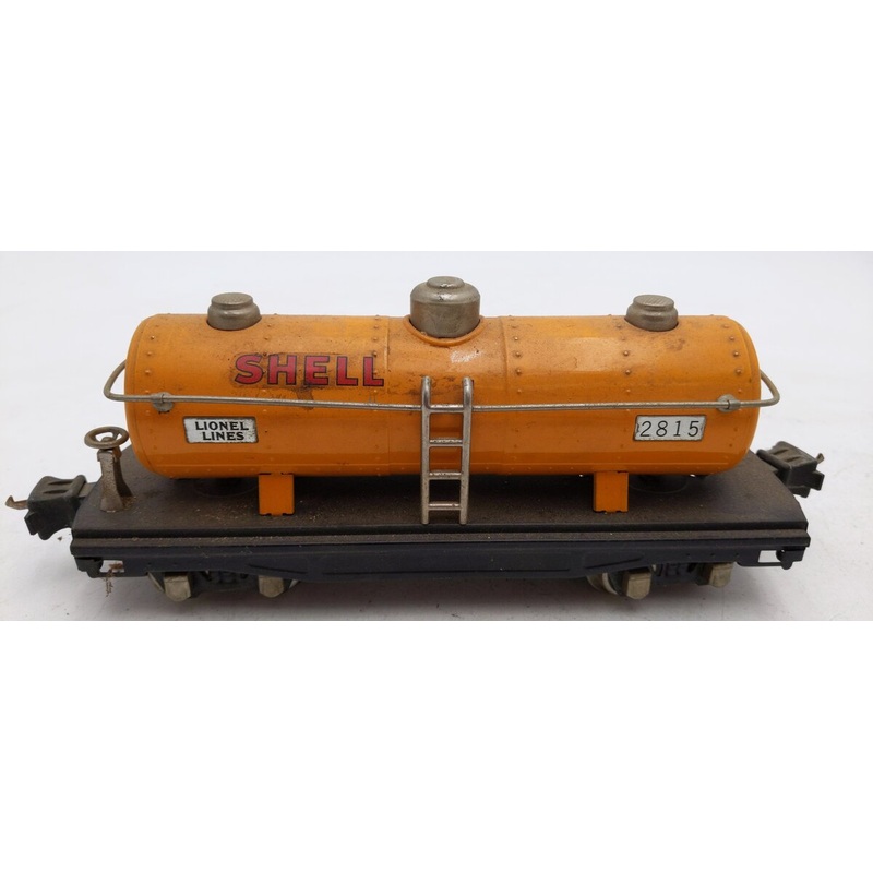 Lionel 2815 Vintage O Tinplate Shell 3-Dome Tank Car