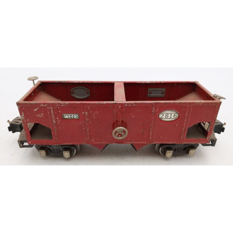 Lionel 2816 Vintage O Prewar Red Tinplate Hopper #2816