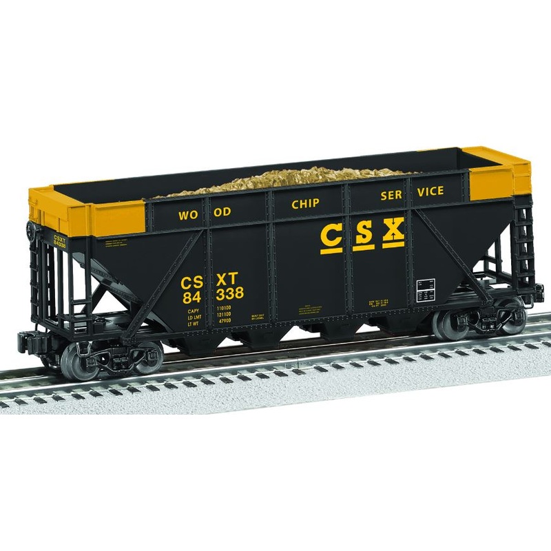 Lionel 6-84338 O Gauge CSX Woodchip Hopper Car #84338 LN/Box