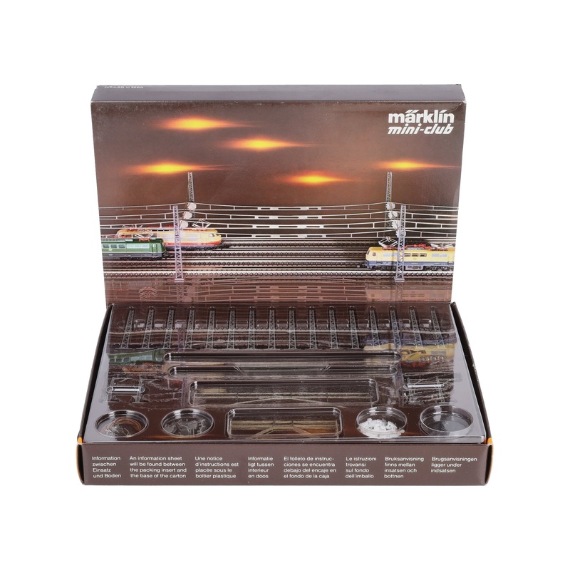 Marklin 8199  Z Scale Mini-Club O/T1, T2, T3 Extension Catenary Set EX/Box