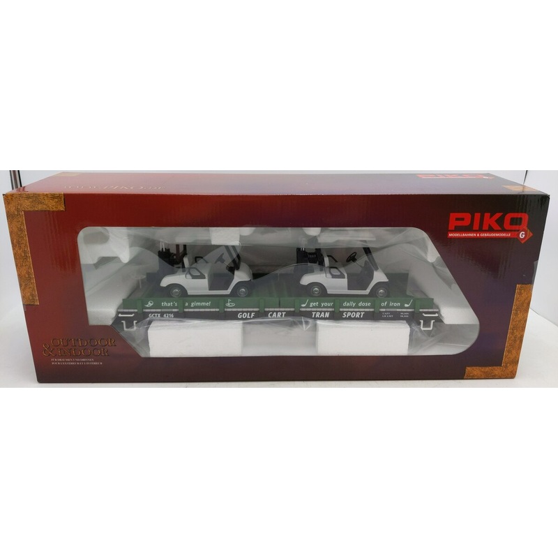 Piko 38789 G Golf Cart Transport w/Two Golf Carts MT/Box