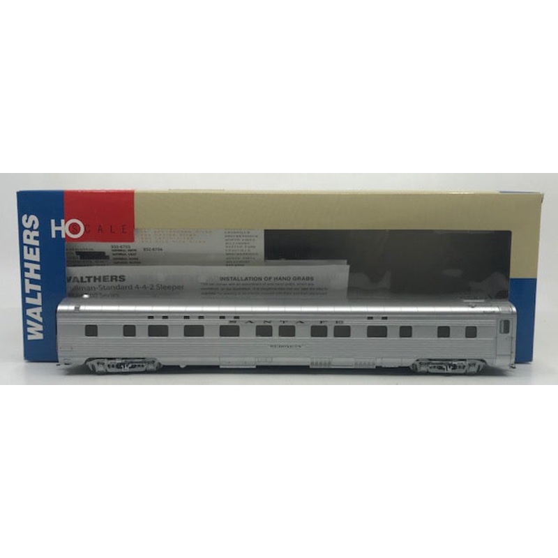 Walthers 932-6702 HO Scale Santa Fe 4-4-2 Sleeper Car LN/Box