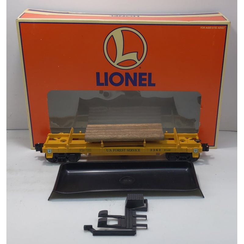 Lionel 6-16748 O Gauge U.S Forest Service Operating Log Dump Car #3361 EX/Box