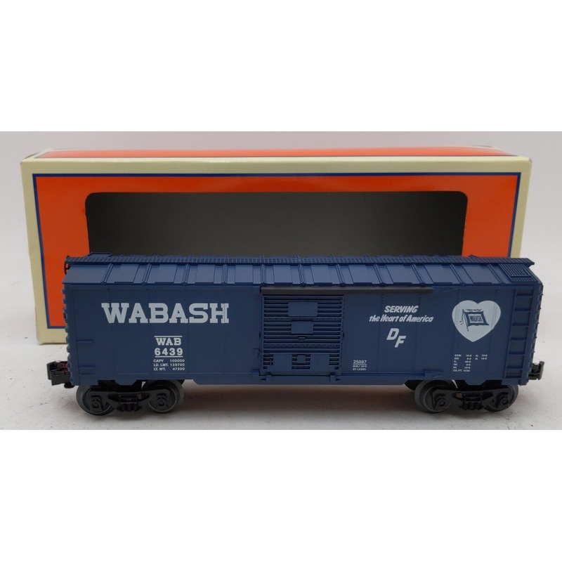 Lionel 6-25087 O Gauge Wabash Boxcar #6439 EX/Box