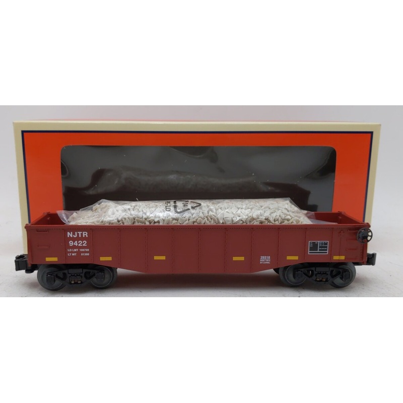 Lionel 6-29318 New Jersey Transit Gondola with Ballast Load EX/Box