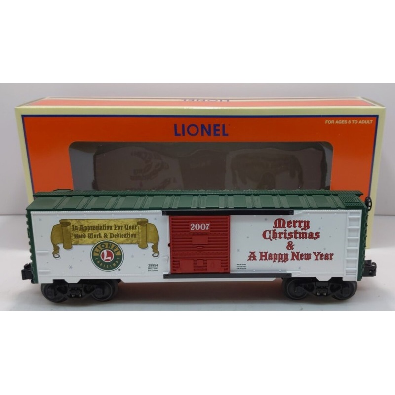 Lionel 6-29954 O Gauge 2007 Dealer’s Christmas Box Car EX/Box