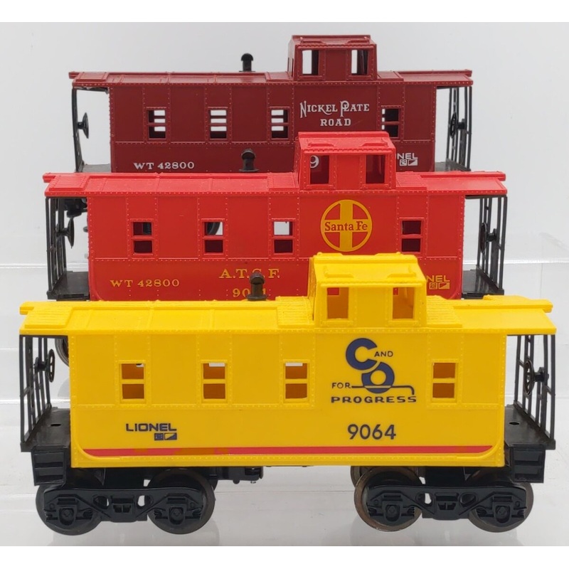Lionel 6-9060 Assorted Caboose Cars [3], 6-9060, 6-9064, 6-9061 EX
