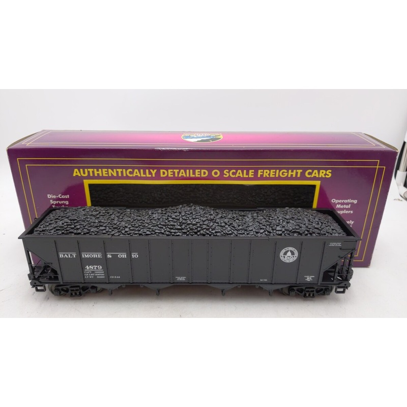 MTH 20-97586 B&O 4-Bay Hopper Car w/Load #4879 EX/Box