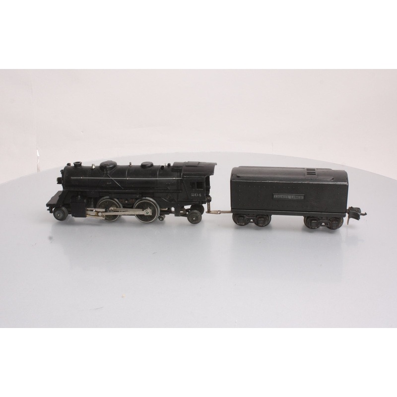 Lionel 204 Vintage O Uncatalogued 2-4-2 Die Cast Steam Locomotive w/2689W Tender VG